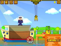 Игра Погрузчик на корабле